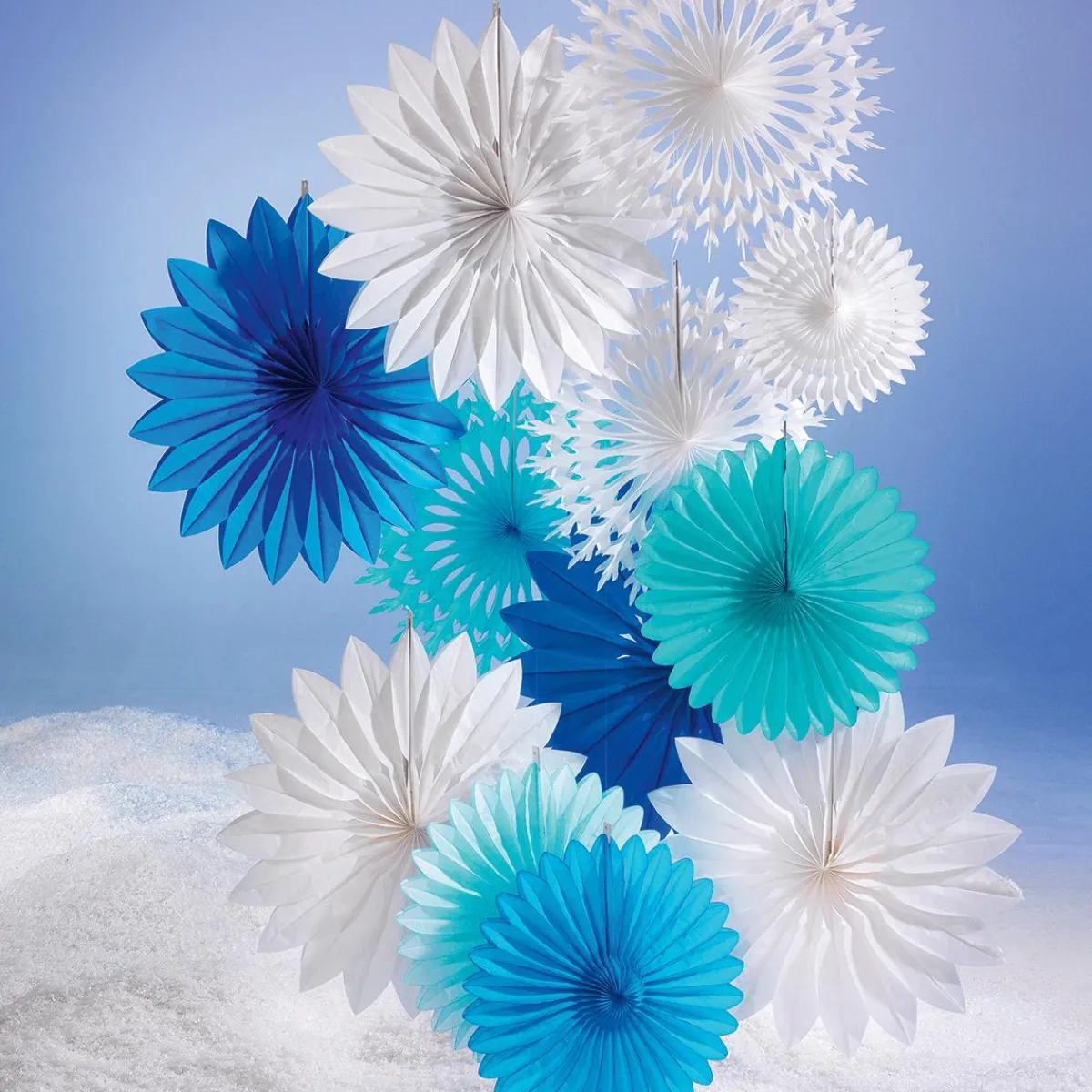 Decoración Temática>DecoWoerner Abanico Decorativo, Ø 30 Cm blanco