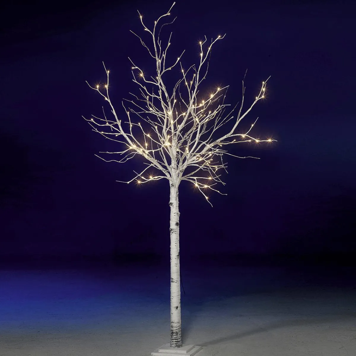 Decoración De Invierno|Árboles Artificiales>DecoWoerner Abedul Con LED, 210 Cm blanco