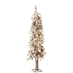 Árboles De Navidad Artificiales>DecoWoerner Abeto Artificial Nevado Con LED 90 Cm blanco