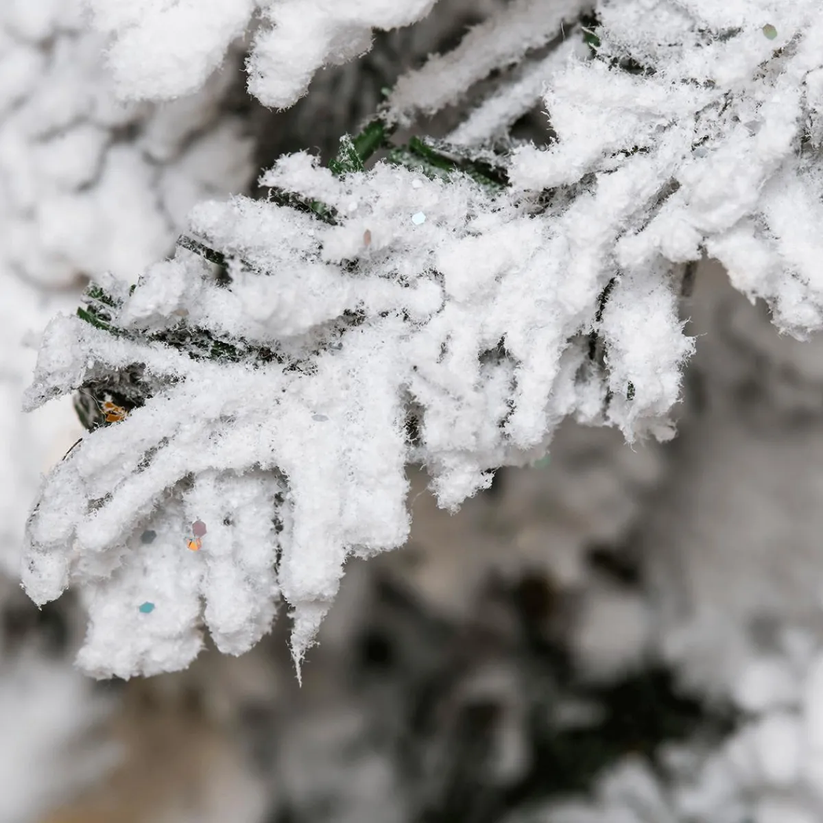 Árboles De Navidad Artificiales>DecoWoerner Abeto Artificial Nevado Con LED 90 Cm blanco