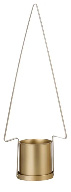 Figuras De Navidad>DecoWoerner Abeto De Metal Con Maceta , 67 Cm De Altura oro