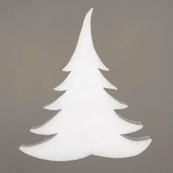 Decoración De Invierno>DecoWoerner Abeto De Nieve De Algodón Moldeado, , 18 Cm blanco