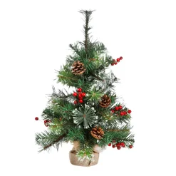 Árboles De Mesa Y Ramas De Abeto>DecoWoerner Abeto Decorativo De 60 Cm En Bolsa De Yute verde