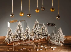Decoración De Invierno|Árboles De Mesa Y Ramas De Abeto><noscript><img width=