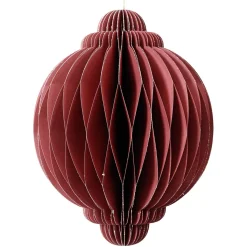 Decoración Temática|Figuras De Navidad>DecoWoerner Adorno Colgante De Papel De Nido De Abeja De Lujo Redondo 11,3 Cm Ø rojo