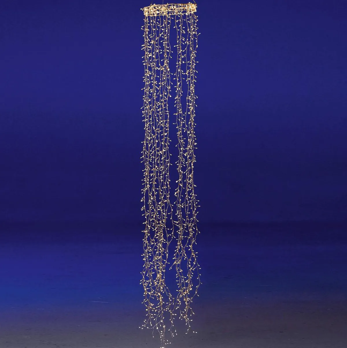 Luces De Navidad>DecoWoerner Anillo De Luces De Alambre "Fuegos Artificiales", Longitud 60 Cm, Ø 20 Cm plata
