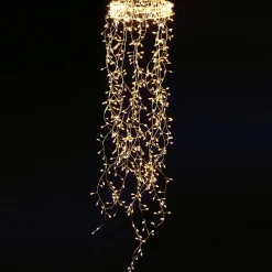 Luces De Navidad>DecoWoerner Anillo De Luces De Alambre "Fuegos Artificiales", Longitud 60 Cm, Ø 20 Cm plata