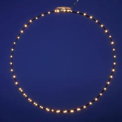 Luces De Navidad>DecoWoerner Anillo De Luces LED Para Exteriores, LED Cálido, Ø 50 Cm negro
