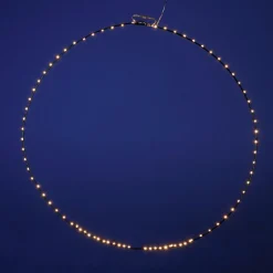 Luces De Navidad>DecoWoerner Anillo De Luces LED Para Exteriores, LED Cálido, Ø 75 Cm negro