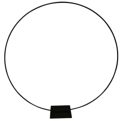 Ayudas Y Herramientas De Decoración|Decoración Temática>DecoWoerner Anillo Decorativo De Metal, Ø 200 Cm negro