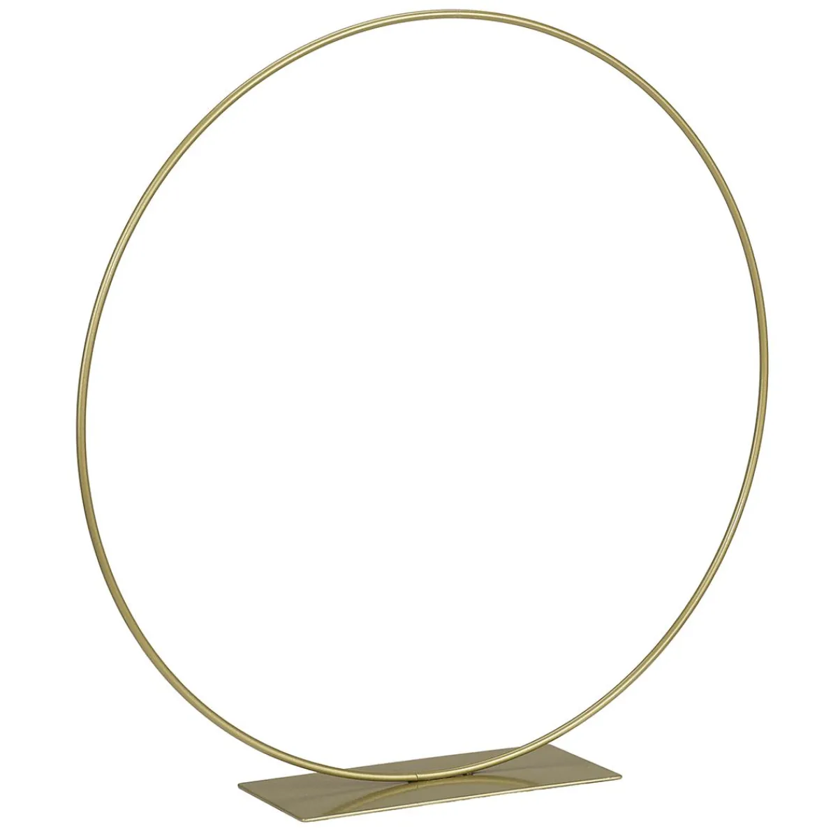 Ayudas Y Herramientas De Decoración|Macetas Y Artículos De Decoración>DecoWoerner Anillo Decorativo De Metal Con Soporte, Dorado 30 Cm Ø oro