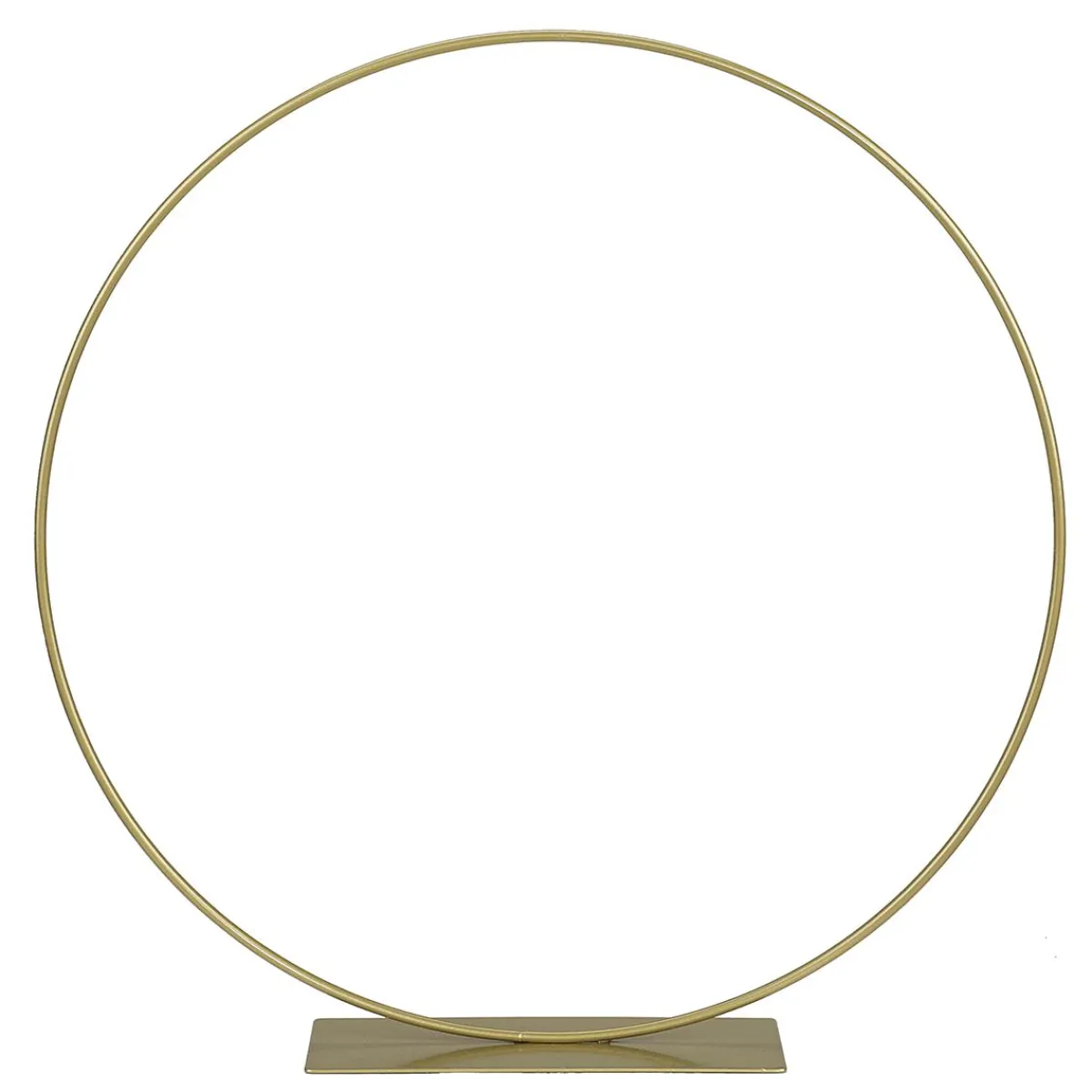 Ayudas Y Herramientas De Decoración|Macetas Y Artículos De Decoración>DecoWoerner Anillo Decorativo De Metal Con Soporte, Dorado 30 Cm Ø oro