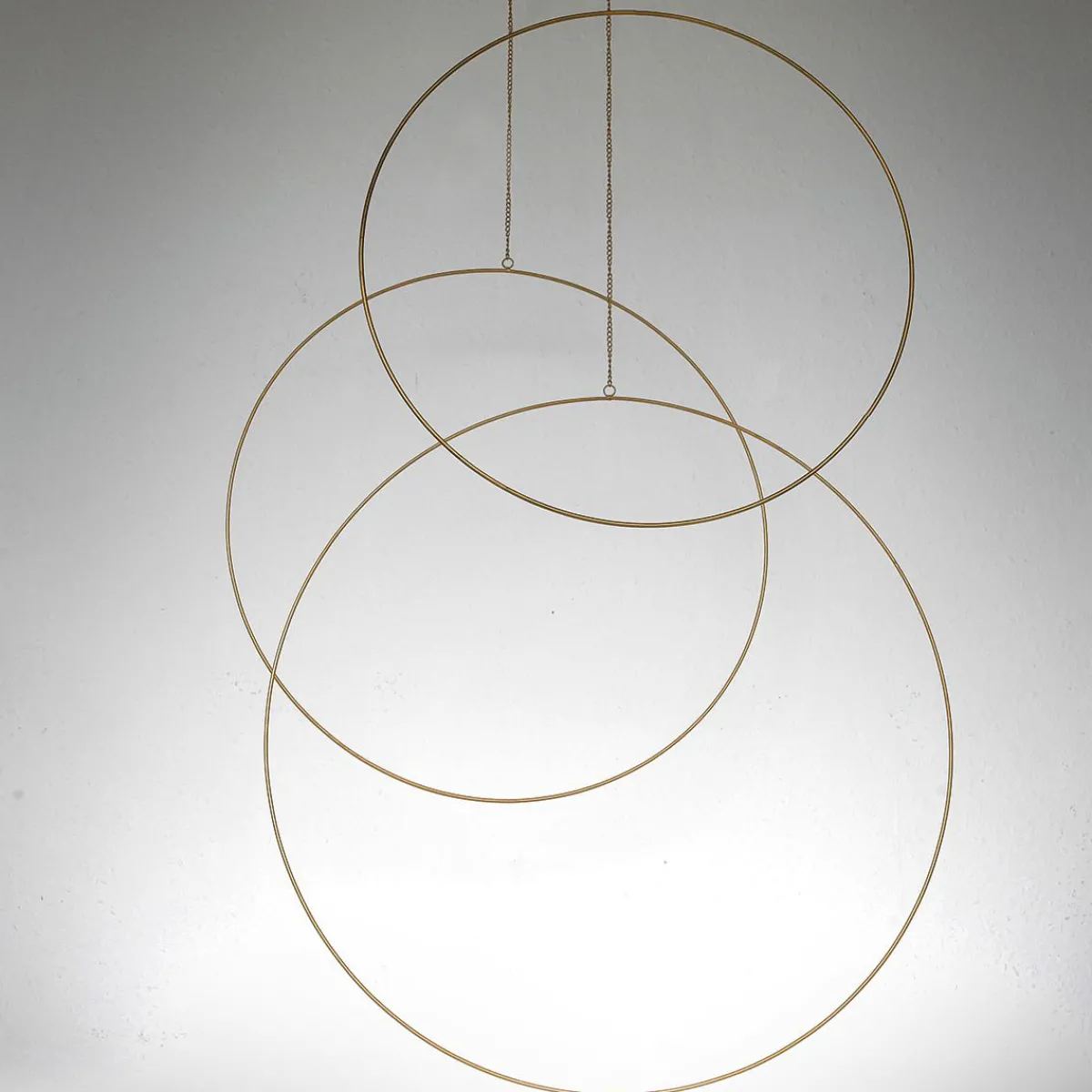 Ayudas Y Herramientas De Decoración>DecoWoerner Anillos Decorativos De Metal 3 Piezas Ø 50-75 Cm oro