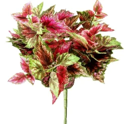 Plantas Verdes|Hojas>DecoWoerner Arbusto De Begonia Artificial , 30 Cm rojo