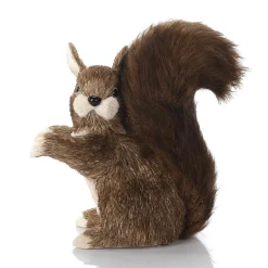 Decoración De Animales|Decoración De Otoño>DecoWoerner Ardilla De Sisal Decorativa Con Cola Tupida 23 Cm marrón