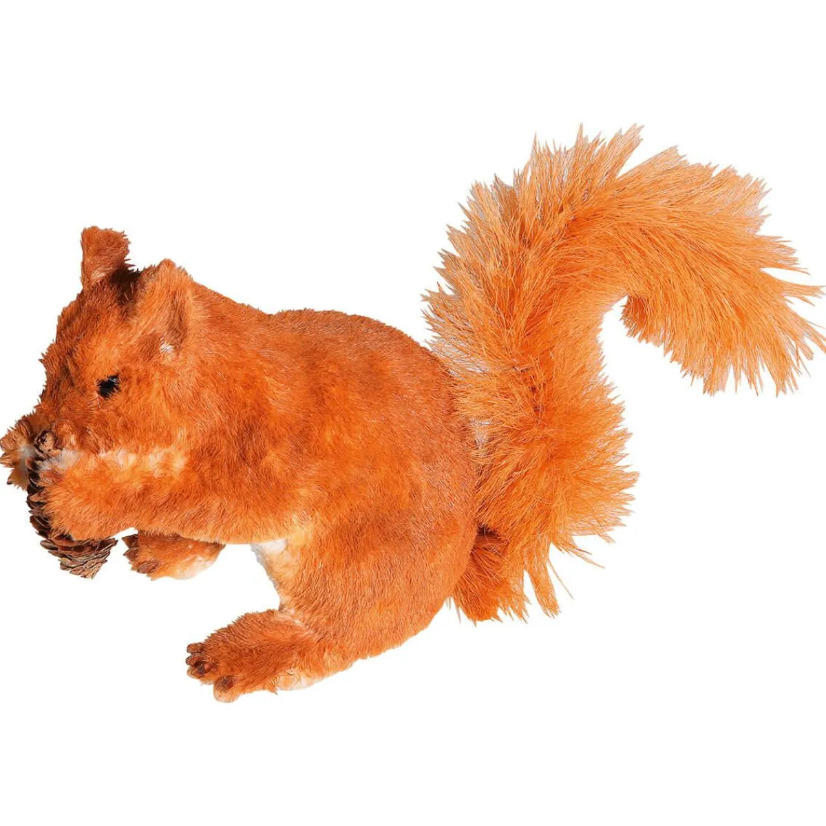 Decoración De Animales|Decoración De Otoño>DecoWoerner Ardilla Decorativa Altura 28 Cm naranja