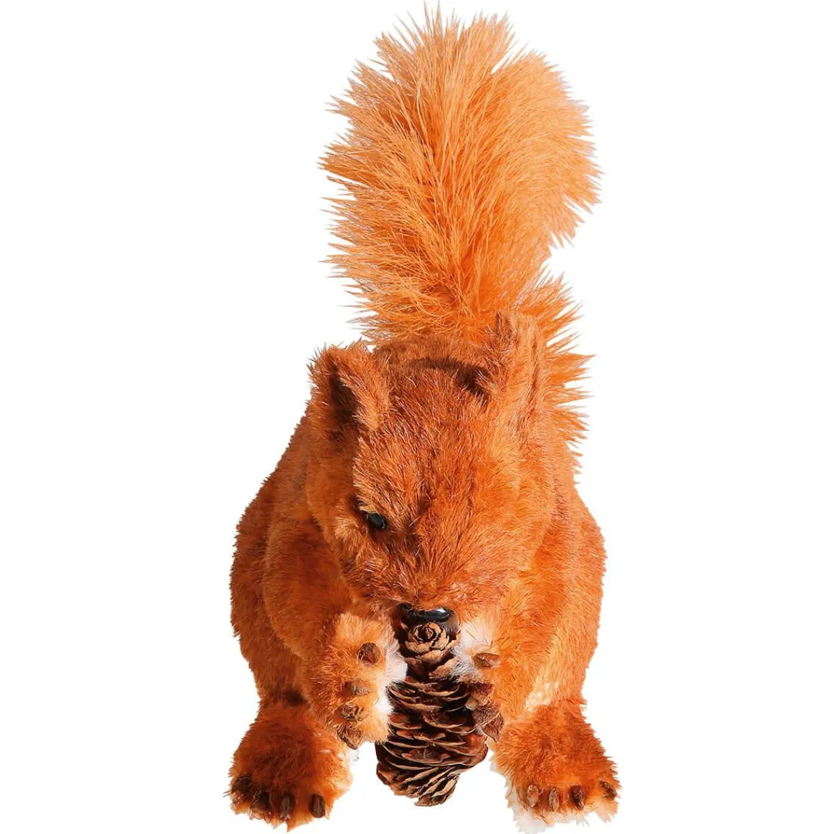 Decoración De Animales|Decoración De Otoño>DecoWoerner Ardilla Decorativa Altura 28 Cm naranja