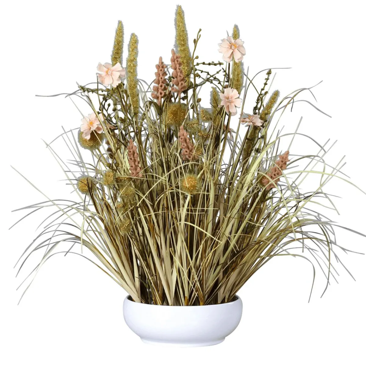 Decoración De Otoño|Flores Artificiales>DecoWoerner Arreglo Floral Seco De Flores Artificiales marrón