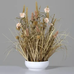 Decoración De Otoño|Flores Artificiales>DecoWoerner Arreglo Floral Seco De Flores Artificiales marrón