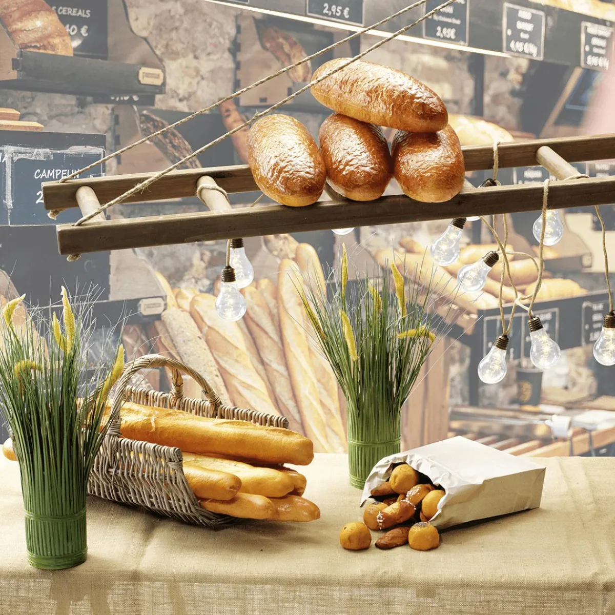 Pan Y Pastel>DecoWoerner Baguette Alimento De Imitación 58 Cm