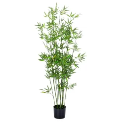 Plantas Verdes|Plantas De Interior>DecoWoerner Bambú Artificial En Maceta, 150 Cm verde