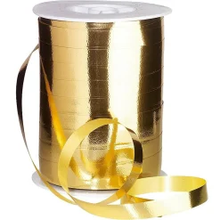 Cintas De Regalo>DecoWoerner Banda Metálica Brillante, Anchura 10 Mm, oro