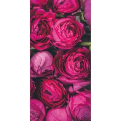 Decoración Temática|Pancartas De Primavera>DecoWoerner Bandera De Tela Ignífuga "flores De Ranúnculo " De Tela De Bandera 100 X 200 Cm rosa