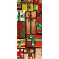 Pancartas De Navidad E Invierno|Bandera De Navidad>DecoWoerner Bandera De Tela Ignífuga "Regalos" De Tela De Bandera 75 X 180 Cm naranja