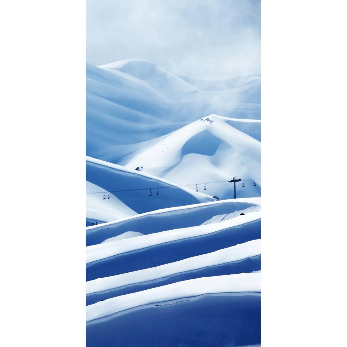 Decoración De Invierno|Pancartas De Navidad E Invierno>DecoWoerner Bandera De Tela Ignífuga "Zona De Esquí" De Tela De Bandera 100 X 200 Cm blanco