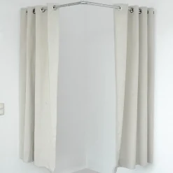 Probadores Y Cortinas>DecoWoerner Barra Para Probador De Esquina plata