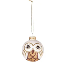 Bolas De Navidad>DecoWoerner Bola De Cristal Para Colgar "Búho" 24 Unidades En Caja marrón