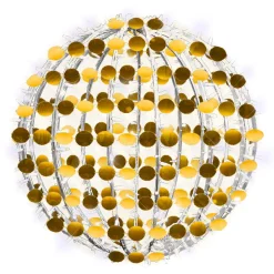 Luz Decorativa|Luces De Navidad>DecoWoerner Bola De Lentejuelas De 50 Cm Ø Con LED Cálidos Y Fríos oro