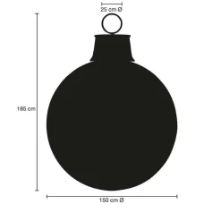 Decoración Navideña Xxl>DecoWoerner Bola De Navidad, Color , Ø 150 Cm rojo