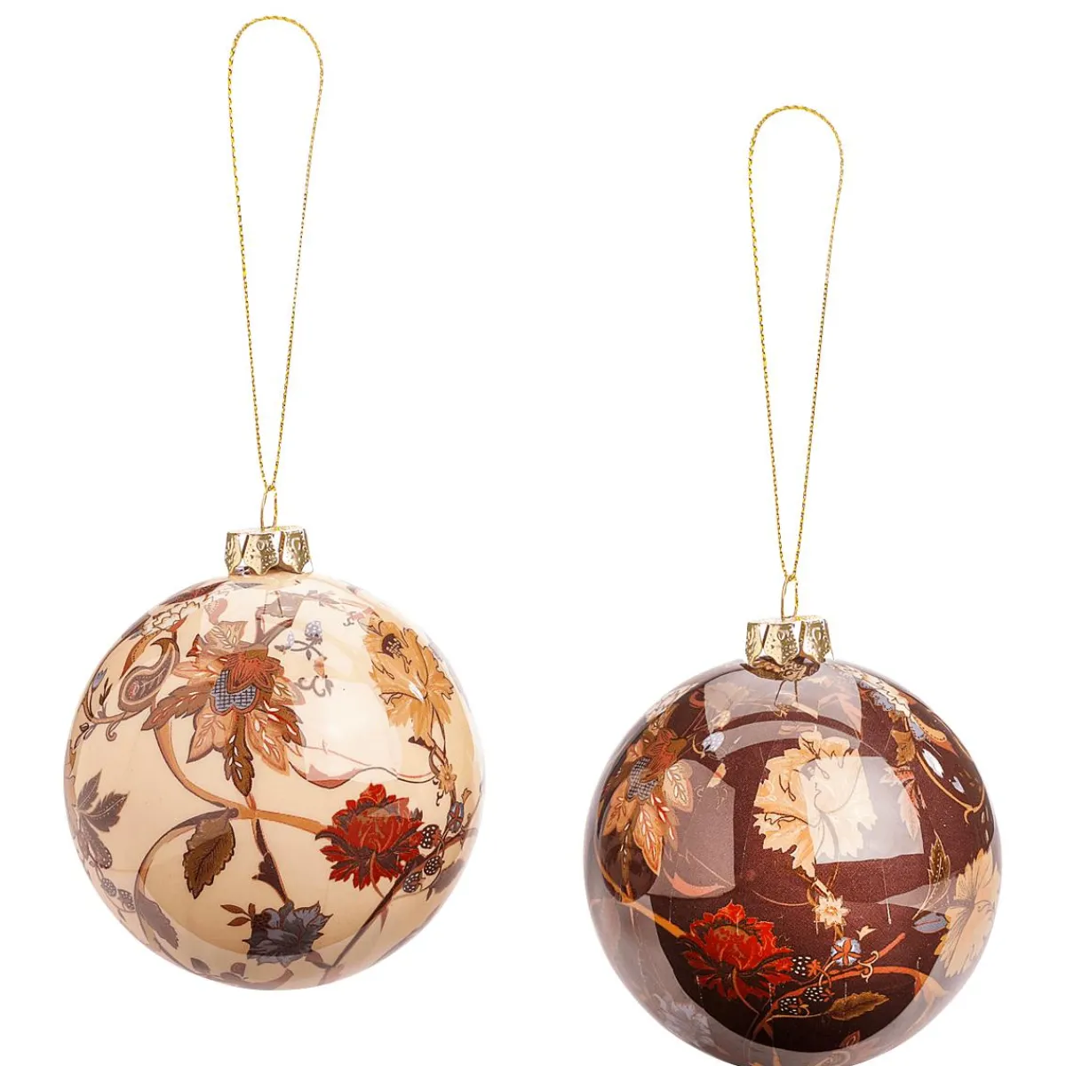Bolas De Navidad>DecoWoerner Bola De Navidad De Espuma 12 Uds. 8 Cm Ø Esmaltada Beige marrón