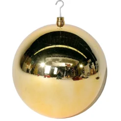 Decoración Navideña Xxl|Bolas De Navidad>DecoWoerner Bola De Navidad XXL Brillante, 50 Cm oro