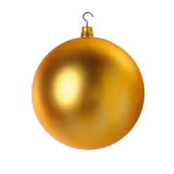Decoración Navideña Xxl|Bolas De Navidad>DecoWoerner Bola De Navidad XXL Mate, 40 Cm oro