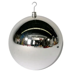 Decoración Navideña Xxl|Bolas De Navidad>DecoWoerner Bola De Navidad XXL Brillante, 50 Cm plata