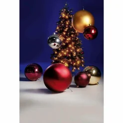 Decoración Navideña Xxl|Bolas De Navidad>DecoWoerner Bola De Navidad XXL Mate, 40 Cm plata