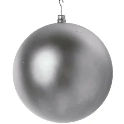 Decoración Navideña Xxl|Bolas De Navidad>DecoWoerner Bola De Navidad XXL Mate, 50 Cm plata