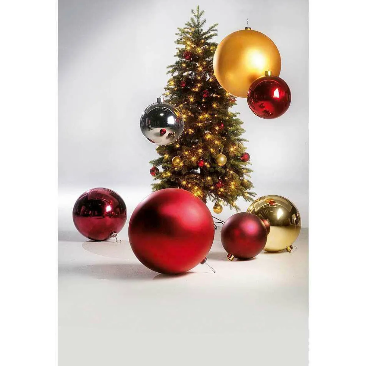 Bolas De Navidad>DecoWoerner Bola De Navidad XXL Roja Brillante, 30 Cm rojo
