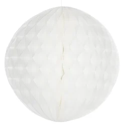 Decoración Temática>DecoWoerner Bola De Nido De Abeja Blanca, Ignífuga, B1 30 Cm Ø blanco
