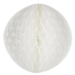 Decoración Temática>DecoWoerner Bola De Nido De Abeja Blanca, Ignífuga, B1 30 Cm Ø blanco