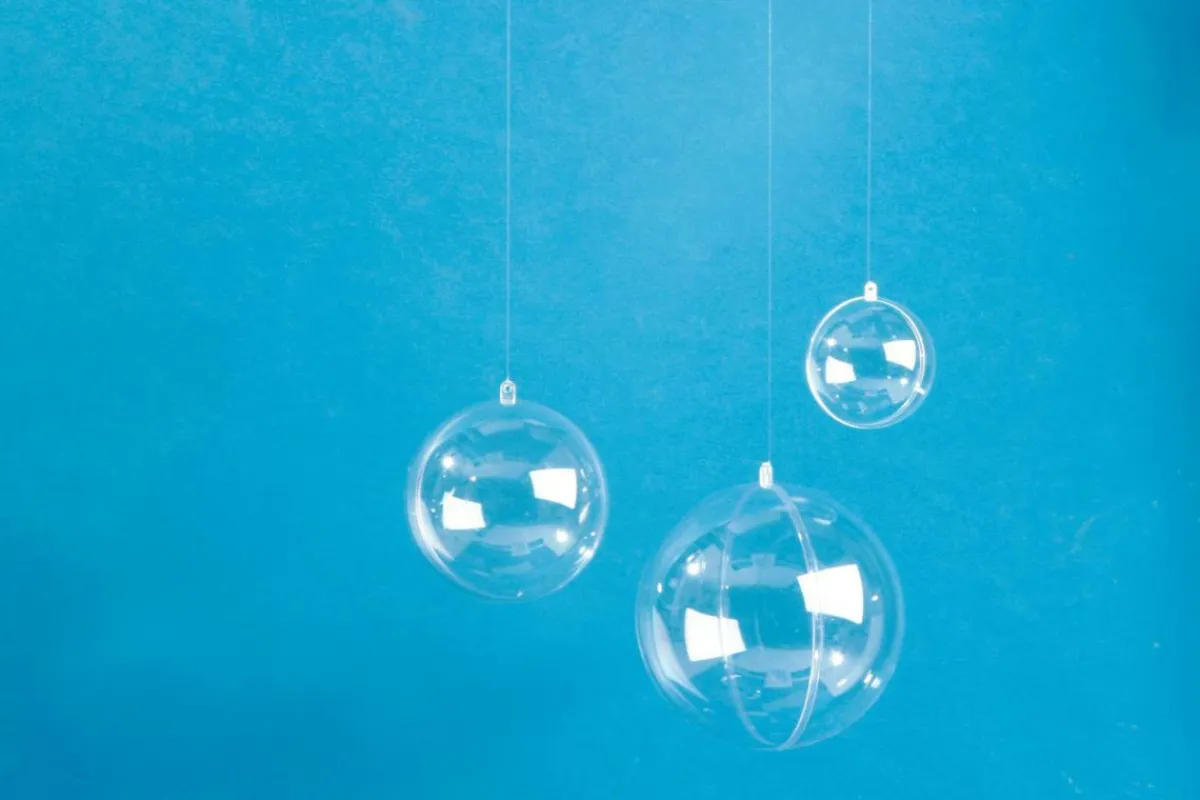 Ayudas Y Herramientas De Decoración|Bolas De Navidad>DecoWoerner Bola Decorativa, Ø 8 Cm transparente