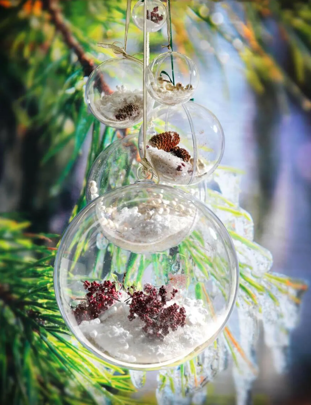 Ayudas Y Herramientas De Decoración|Bolas De Navidad>DecoWoerner Bola Decorativa, Ø 8 Cm transparente