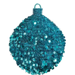 Decoración Temática|Decoración Navideña Xxl>DecoWoerner Bola Decorativa De Espumillón, Ø 100 Cm, Turquesa