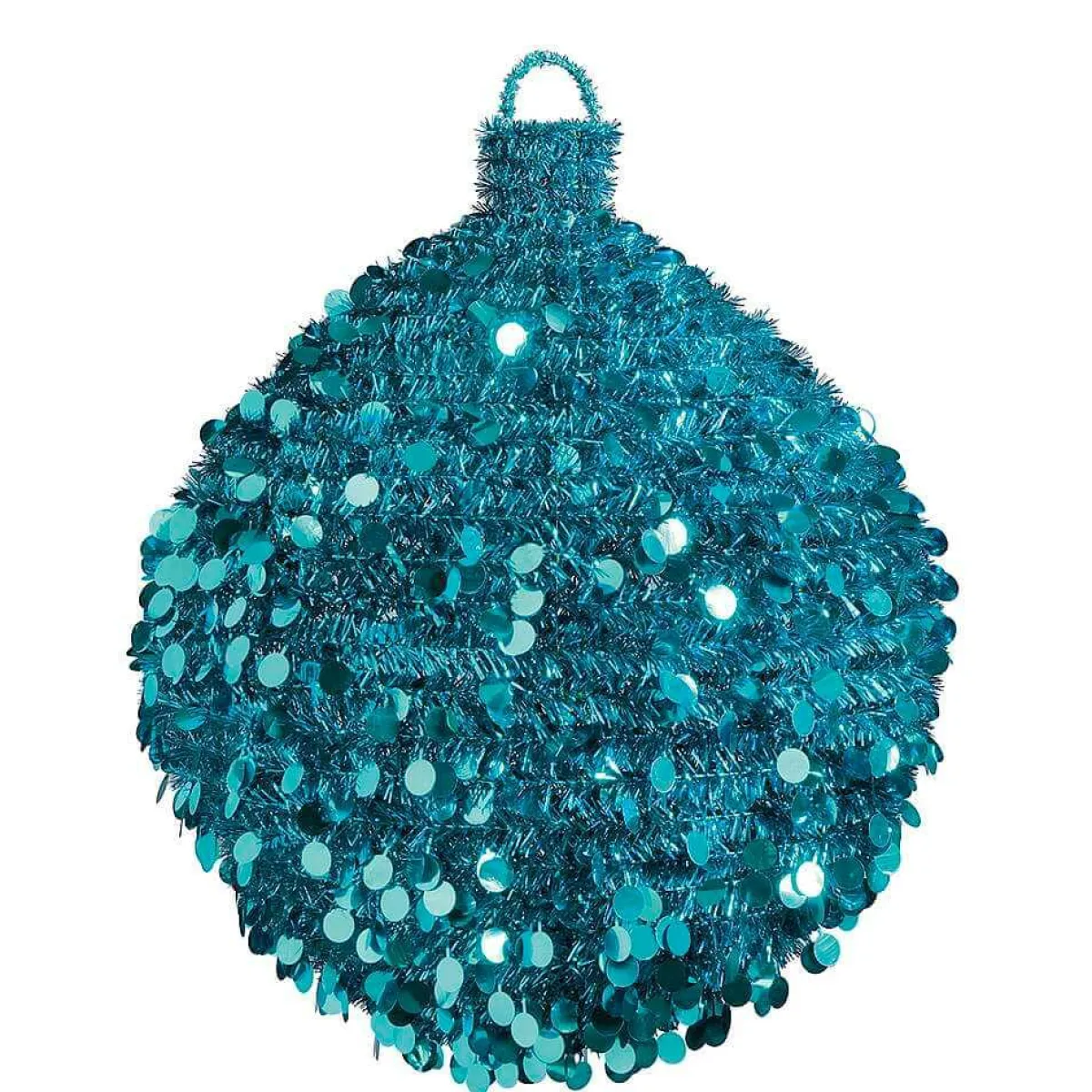 Decoración Temática|Decoración Navideña Xxl>DecoWoerner Bola Decorativa De Espumillón, Ø 100 Cm, Turquesa