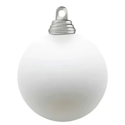 Bolas De Navidad>DecoWoerner Bolas De Navidad Blancas, Mate, De Plástico Ignífugo, 6 Cm Ø - 24 Piezas blanco