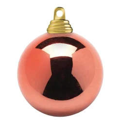 Bolas De Navidad>DecoWoerner Bolas De Navidad Brillantes De Color Cobre, De Plástico Ignífugo, De 6 Cm De Diámetro - 24 Unidades. rojo