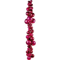 Bolas De Navidad>DecoWoerner Bolas De Navidad Brillantes De Color Baya, De Plástico Ignífugo, 10 Cm Ø - 6 Unidades. rojo