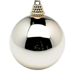 Bolas De Navidad>DecoWoerner Bolas De Navidad De Plástico Brillante, Color Champán, 6 Cm Ø - 24 Piezas oro